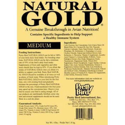 Pretty Bird International BPB74309 Natural Gold Pellets Medium