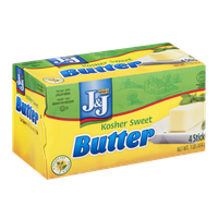 J&J Kosher Sweet Butter Sticks - 4 CT