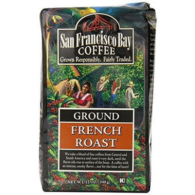 San Francisco Bay Coffee Ground, French Roast, 12 Ounces (Pack of 3)