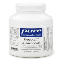 Pure Encapsulations Ester-C &and Flavonoids 180 Vegetable Capsules