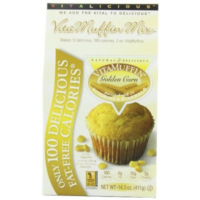Vitalicious VitaMuffin Mix, Golden Corn, 14.5-Ounce Packages (Pack of 3)