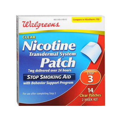 Walgreens Nicotine Patches Step 3