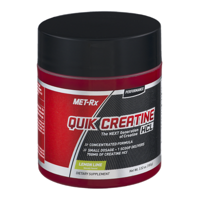 Met-Rx Quik Creatine HCL Dietary Supplement Lemon Lime