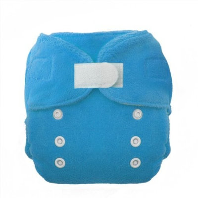 Thirsties Duo Fab Fitted Cloth Diapers, Ocean Blue, Size Two (18-40 lbs)