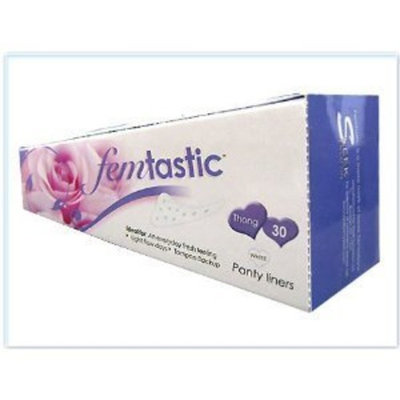 Femtastic Pantyliner Thong White, Size: 16x30