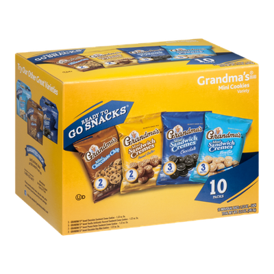 Grandma's Mini Cookies Variety Bags - 10 CT