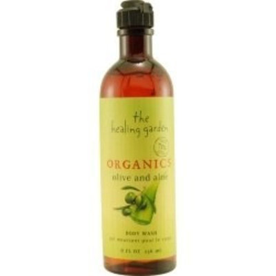 Coty Healing Garden Organics Body Wash, Olive & Aloe - 8 Oz / Bottle, 1 ea
