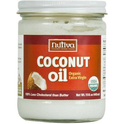 Nutiva Organic Extra Virgin Coconut Oil, 15 fl oz, (Pack of 2)