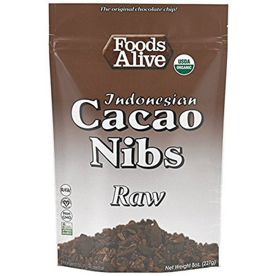 Foods Alive - Raw Indonesian Cacao Nibs - 8 oz.