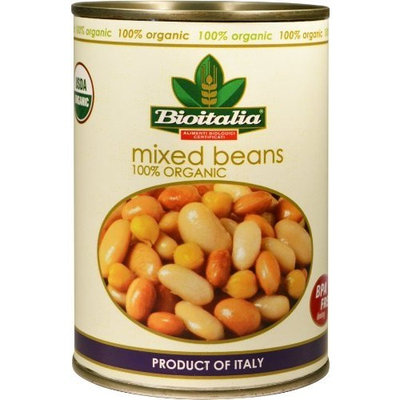Bioitalia Mixed Beans, 14-Ounce (Pack of 12)