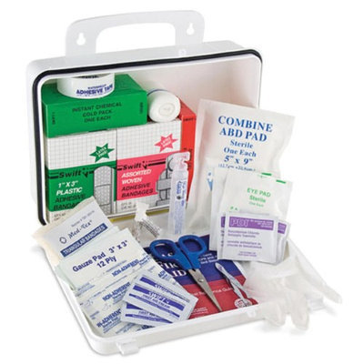 Mabis Plastic First Aid Kit - 75 Pieces