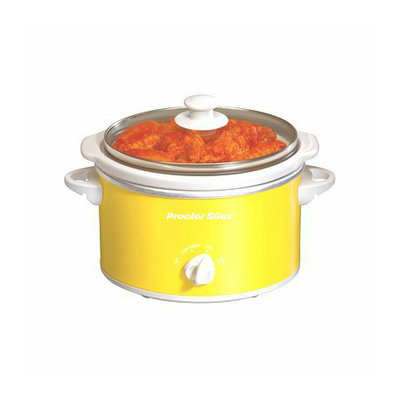 Proctor Silex Portable Oval Slow Cooker - Yellow (1.5 Quart)