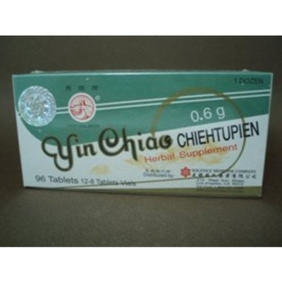 Great Wall Brand Yin Chiao Chieh Tu Pien - Herbal Supplement 96 Tablets (12 Vials, 8 Tablets Per Vial) - 3 Boxes