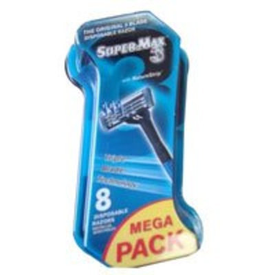 SUPER MAX CORP SUPER MAX 3 DISP RAZOR MEN Size: 8
