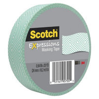 Scotch Washi Masking Tape Mint Ptr 20yds