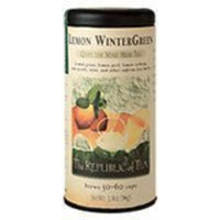 The Republic Of Tea Lemon Wintergreen Herbal Full-Leaf, 1.9 Ounces/50-60 Cups