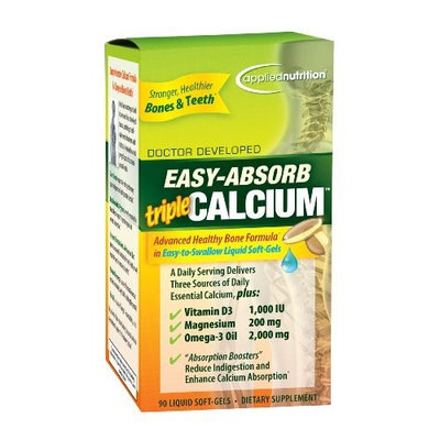 Applied Nutrition Easy-Absorb Triple Calcium, 90 Liquid Soft-Gels