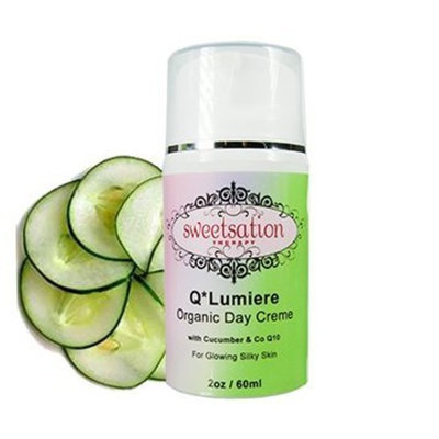 Sweetsation Therapy Q'Lumiere Organic Day creme with Cucumber & CoQ10, 2oz