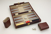 Sunnywood, Inc. Sterling Games 10-Inch Backgammon Set - Brown Pebble