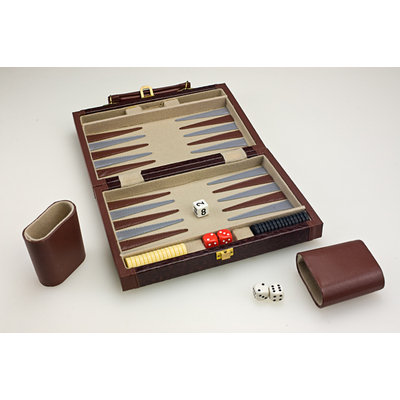 Sunnywood, Inc. Sterling Games 10-Inch Backgammon Set - Brown Pebble
