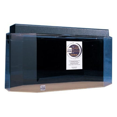 Advance Aqua Tanks Clear For Life Octagon Aquarium Black, Size: 20-Gal (30W x 13D x 16H in.)