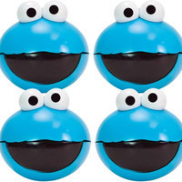 Evriholder Products (Set of 4) Sesame Street Cookie Monster Snack To Go Spheres - Easy To Open