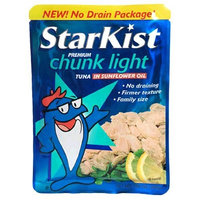 Starkist Premium Chunk Light Tuna in Sunflower Oil, 6.4-Ounce Pouches (Pack of 12)