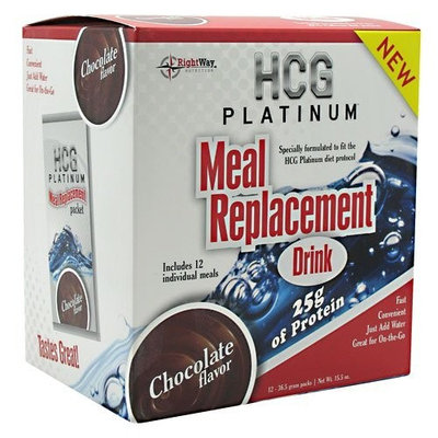 Hcg Platinum Meal Replacement Drink 12-36.5 g Packs 15.5 oz Chocolate Meal Replacements Su