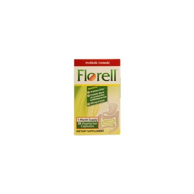 Florell Probiotic Formula -- 30 Vegetarian Capsules