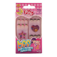 Pink by Kiss BFF Best Friends Forever Sticker Nails