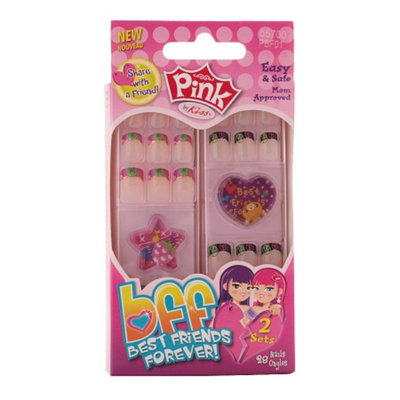 Pink by Kiss BFF Best Friends Forever Sticker Nails