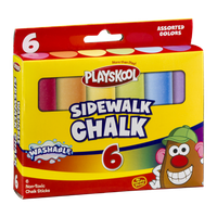 Playskool Sidewalk Chalk Assorted Colors - 6 CT