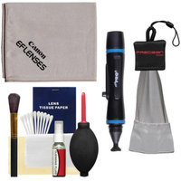 Canon Optical Digital Camera & Lens Cleaning Kit with Brush, Microfiber Cloth, Fluid & Tissue + Spudz Cloth + Mini Lenspen for Powershot SX40 & SX50 HS, G12, G15, G16 & G1 X