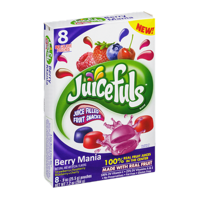 Juicefuls Juice Filled Fruit Snacks Berry Mania
