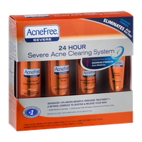 Acne Free 24 Hour Severe Acne 4 Piece Cleaning System