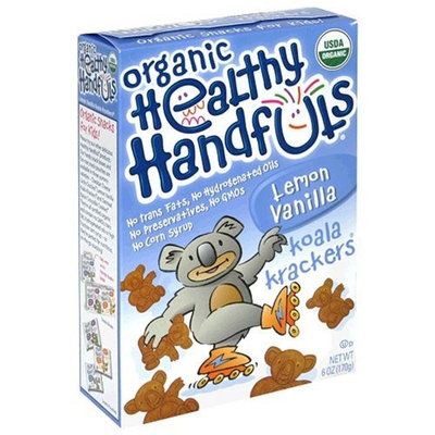 Healthy Handfuls Organic Koala Krackers, Lemon Vanilla, 6-Ounce Boxes (Pack of 12)