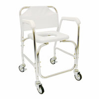 Duro-Med Chair Shower Transport, White, 1 ea