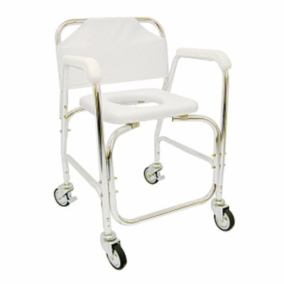 Duro-Med Chair Shower Transport, White, 1 ea