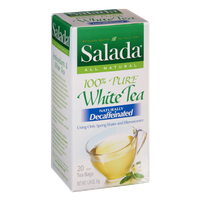 Salada All Natural Decaffeinated 100% Pure White Tea Bags- 20 CT