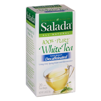 Salada All Natural Decaffeinated 100% Pure White Tea Bags- 20 CT