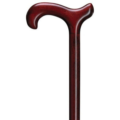 Harvy Unisex Derby Cane High Gloss Burgundy Maple -Affordable Gift! Item #DHAR-9585404