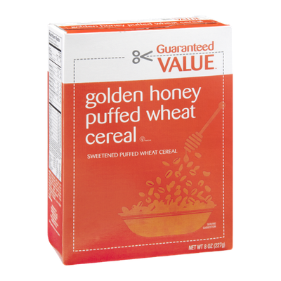 Guaranteed Value Golden Honey Puffed Wheat Cereal