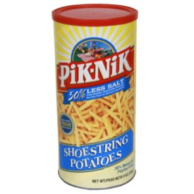 Pik Nik Shoestring Potatoes, 50% Less Salt, 9 oz (255 g)