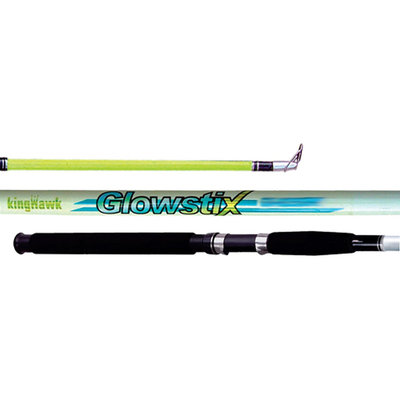 King Hawk GS Glowstix 2-Piece Spin Fishing Rod