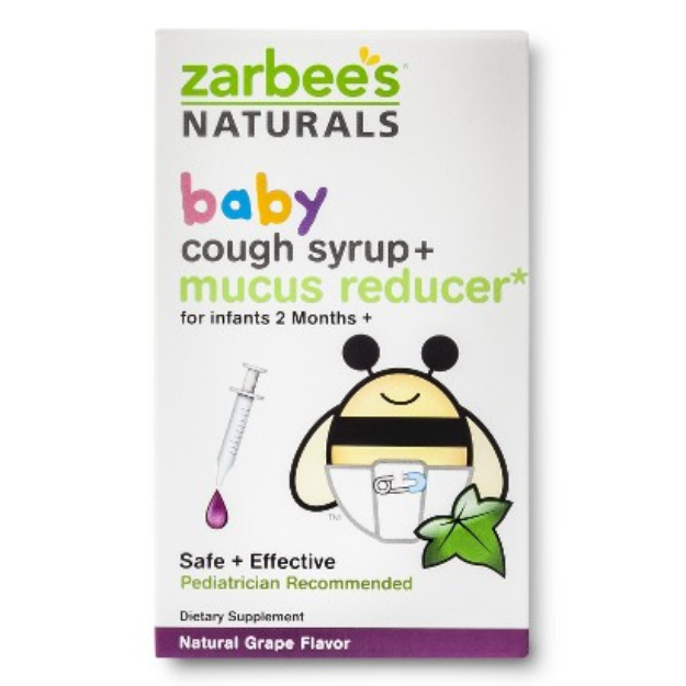 Zarbee's Naturals Baby Grape Cough Syrup + Mucus Reducer - 2.0 oz