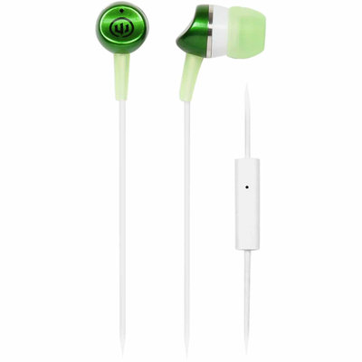 Wicked Audio Metallics Earbuds w/Mic Green