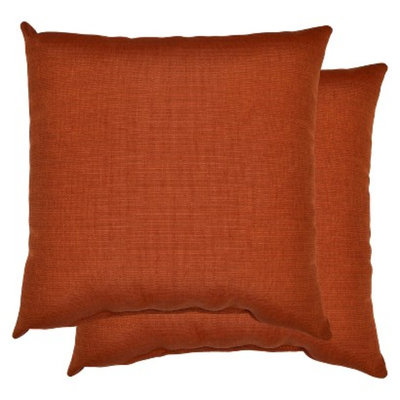 Threshold 2-Piece Outdoor Decorative Throw Pillow Set - Orange