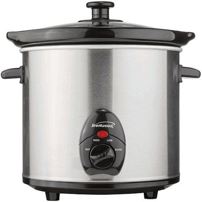 Brentwood SC-130S 3qt Slow Cooker stainless Steel Body
