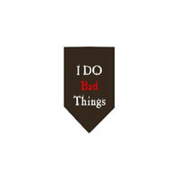 Ahi I Do Bad Things Screen Print Bandana Cocoa Small