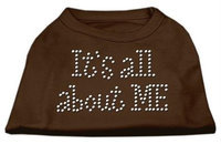 Ahi It's All About Me Rhinestone Shirts Brown XXXL (20)